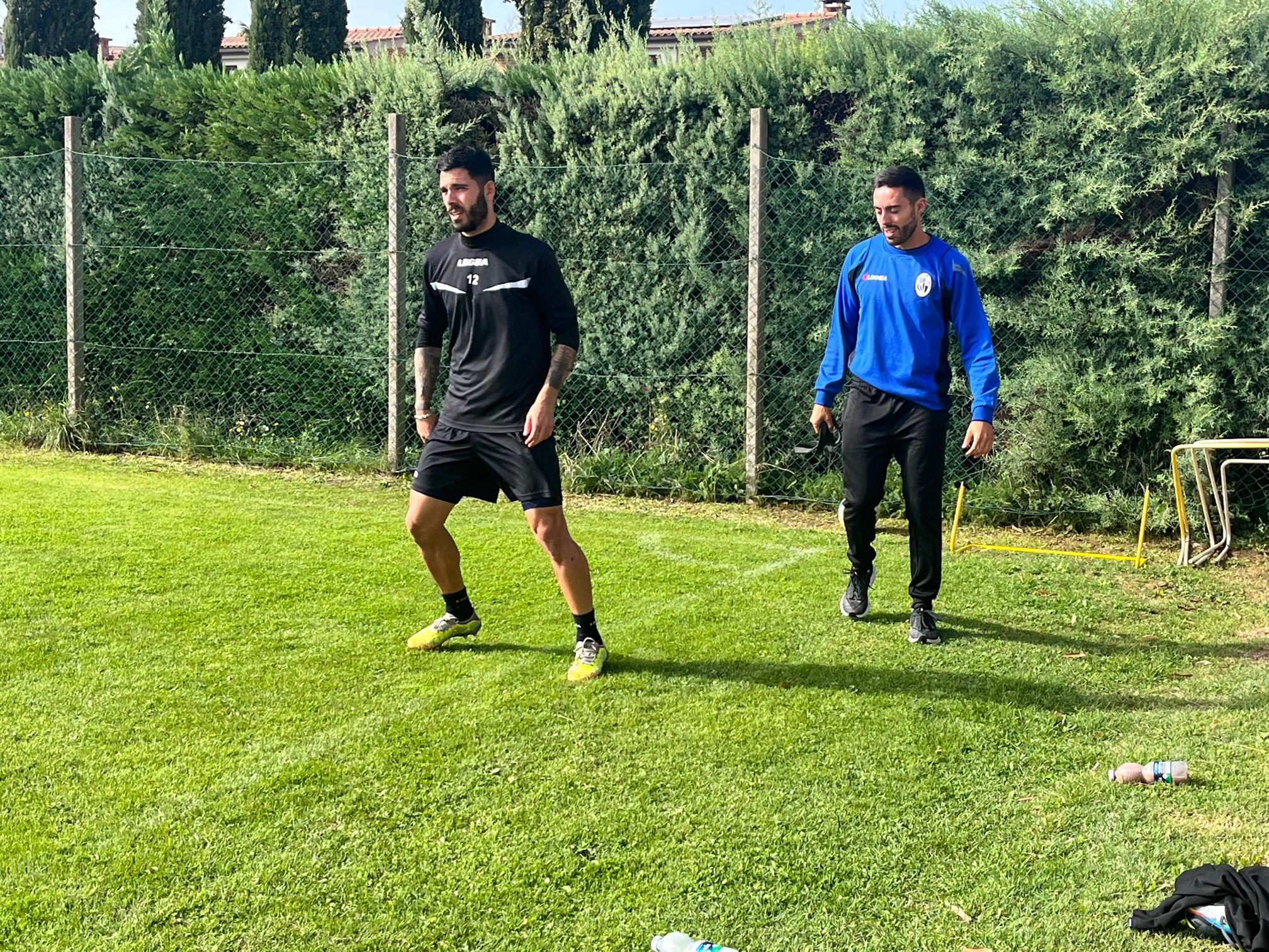 Allenamento mattutino A bordo campo il Presidente Montanari