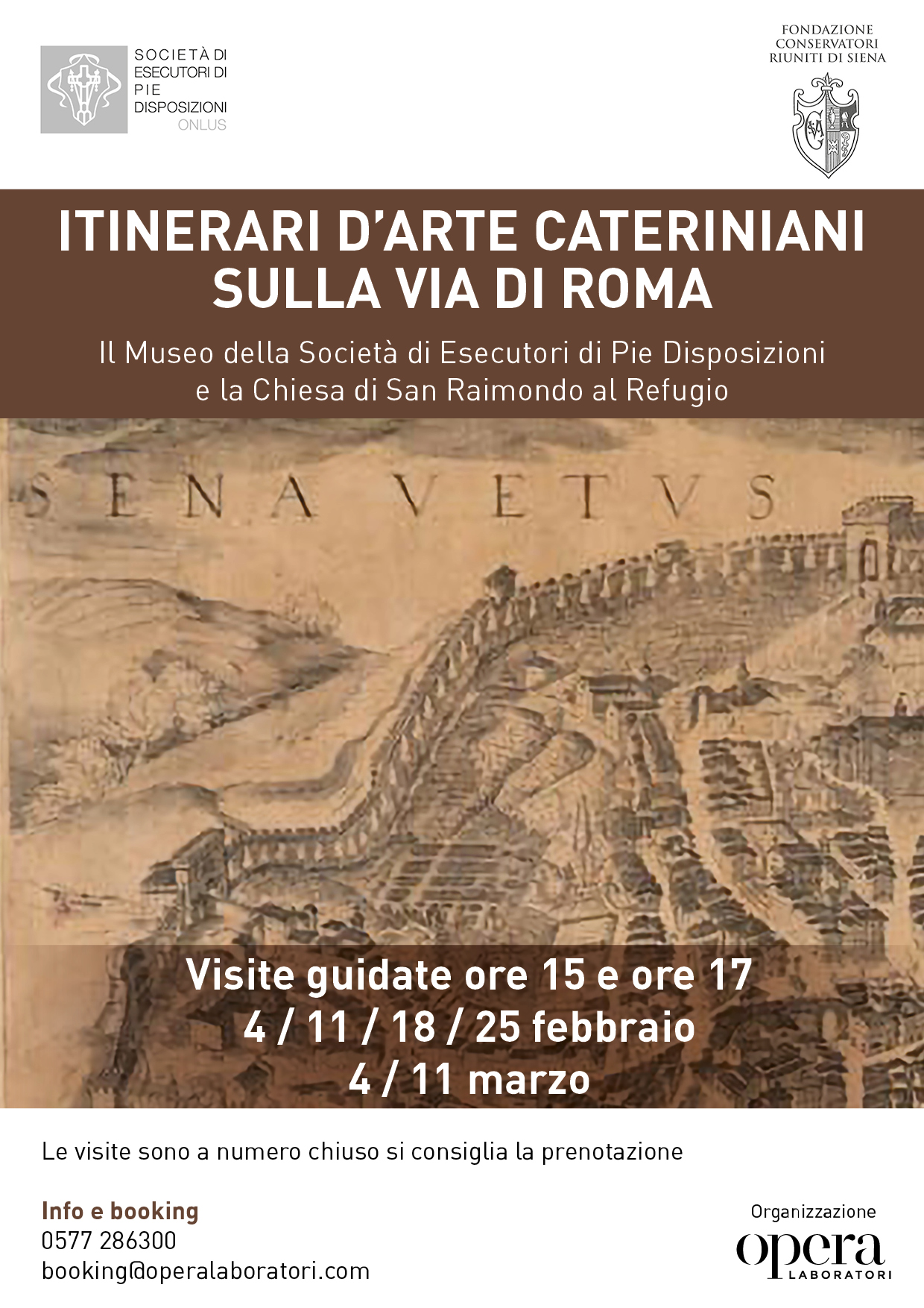 Itineranei d’arte Caterinari sulla via di Roma