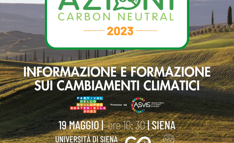 Festival dello sviluppo sostenibile: venerdì 19 maggio appuntamento con le ConversAzioni dell’Alleanza Carbon Neutrality