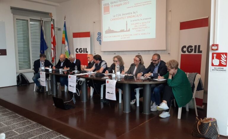 Cgil, dibattito tra candidati a sindaco. Seggiani: “Chiediamo qualità del lavoro e infrastrutture”