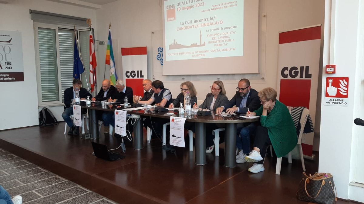 Cgil, dibattito tra candidati a sindaco. Seggiani: “Chiediamo qualità del lavoro e infrastrutture”