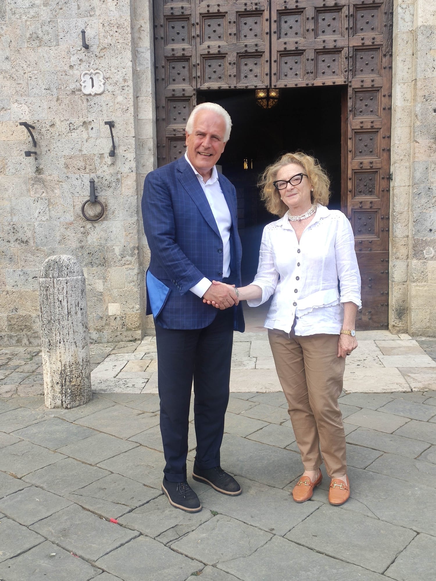 Visita istituzionale questa mattina a Siena del presidente della Regione Eugenio Giani al Sindaco di Siena Nicoletta Fabio