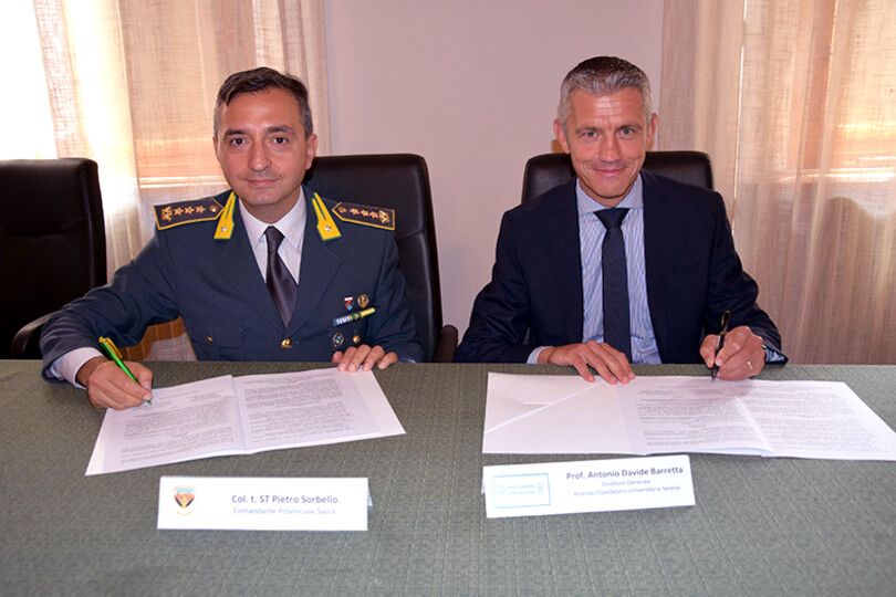 Collaborazione tra Guardia di Finanza e Aou Senese per l’attuazione del PNRR