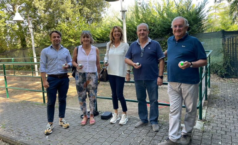 Inaugurato il nuovo campo di bocce a Isola d’Arbia