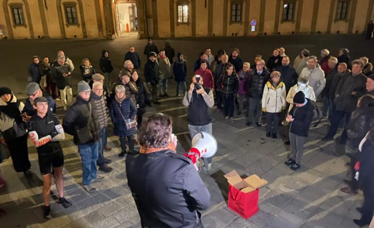 Biotecnopolo, oltre cinquanta alla manifestazione del Pd. Le interrogazioni dem arrivano sul tavolo della Meloni