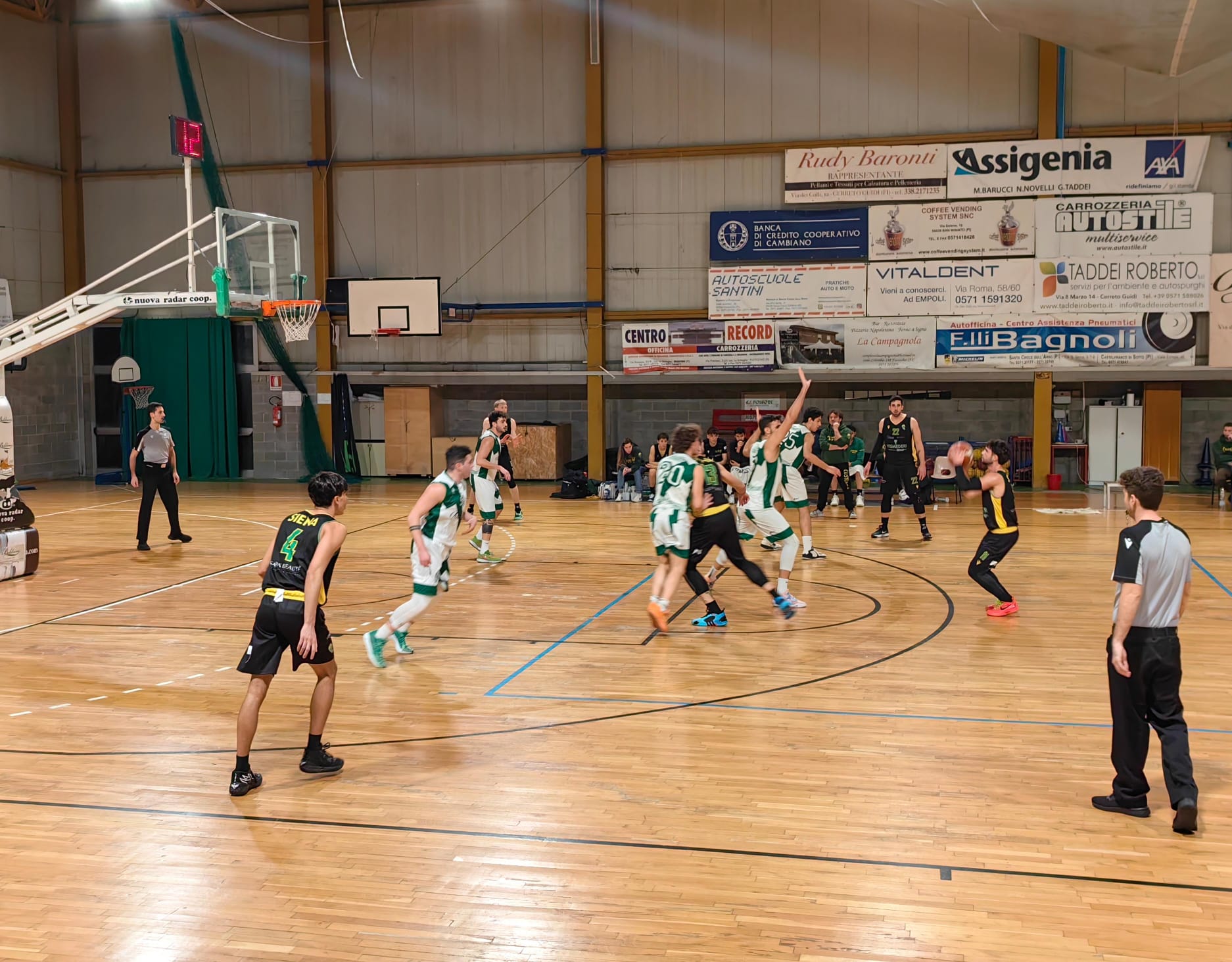 Basket, successo esterno per la Vismederi Costone Siena che passa 87-77 a Fucecchio