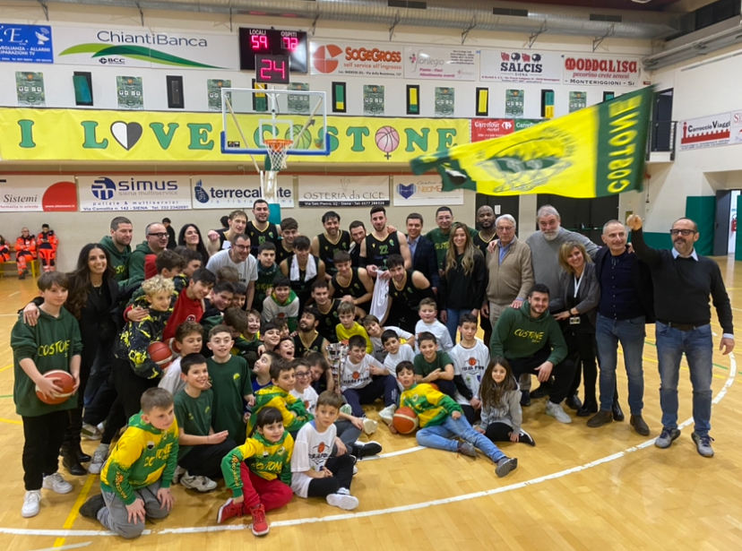 Basket, al PalaOrlandi è tripudio Costone: 72-59 alla Fides Montevarchi e Coppa Toscana in bacheca