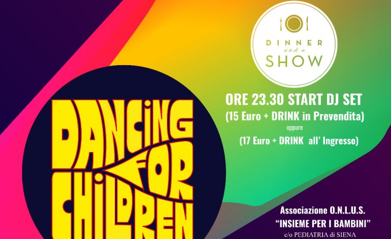 Dancing for children: sabato 20 aprile serata di beneficenza per la Pediatria