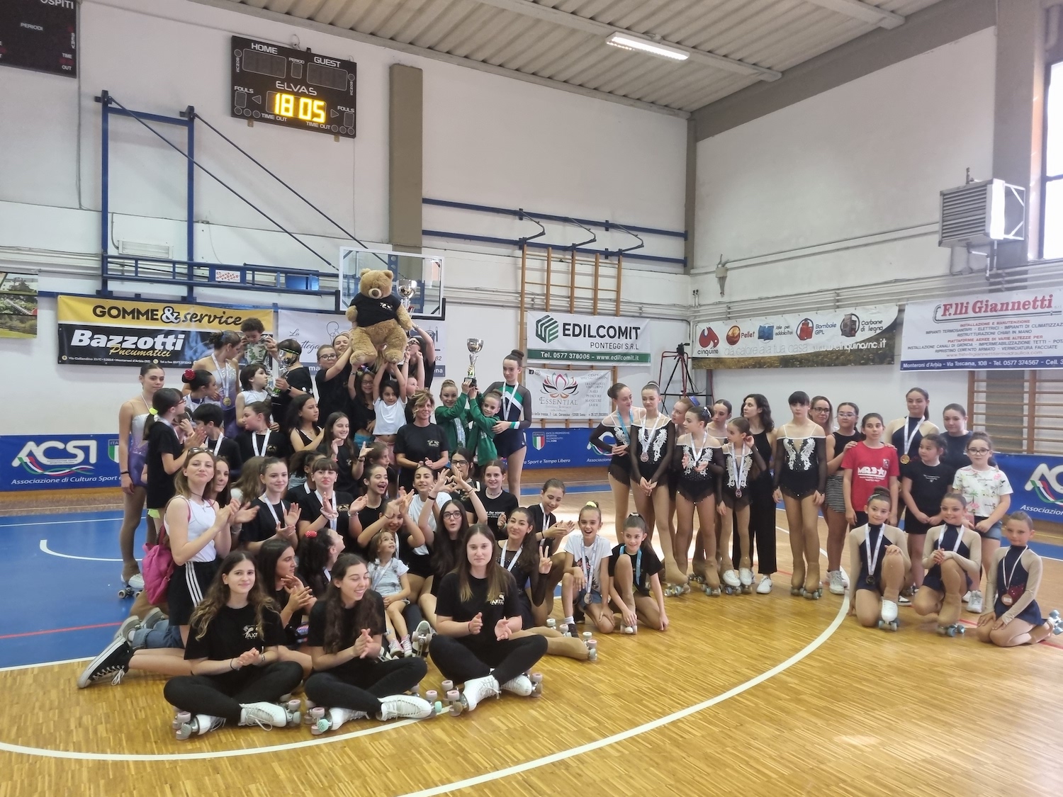 Sport e sociale in pista a Monteroni d’Arbia, con il 2° Trofeo Interregionale ACSI “Crete Senesi” di pattinaggio artistico