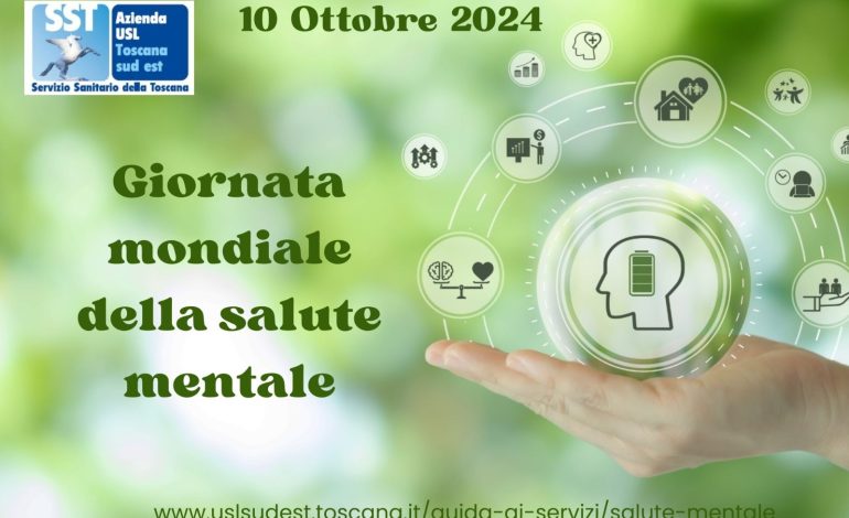 Giornata mondiale della Salute mentale, le iniziative dell’Asl Tse in provincia di Siena