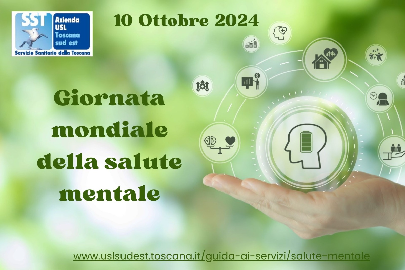 Giornata mondiale della Salute mentale, le iniziative dell’Asl Tse in provincia di Siena