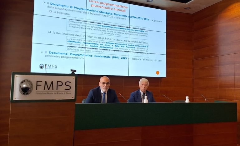 Fondazione Mps sempre più “motore di crescita” del territorio. Presentato il Documento Programmatico Previsionale 2025