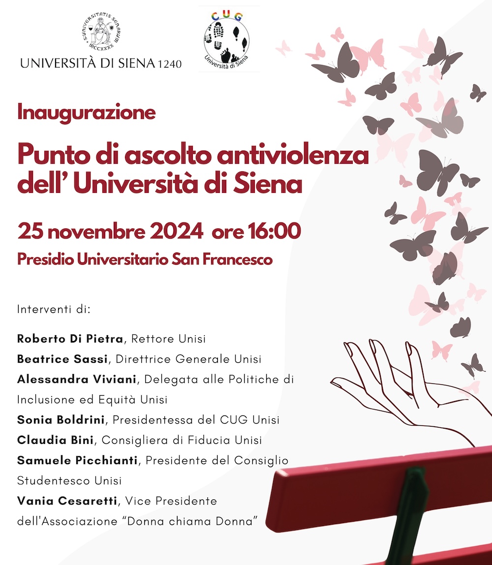 Giornata internazionale per l’eliminazione della violenza contro le donne, le iniziative dell’Università di Siena