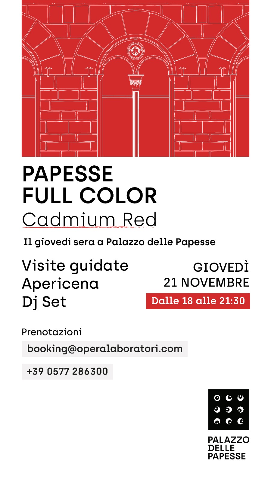 “Cadmium Red”, arte e dj set con “Papesse Full Color”