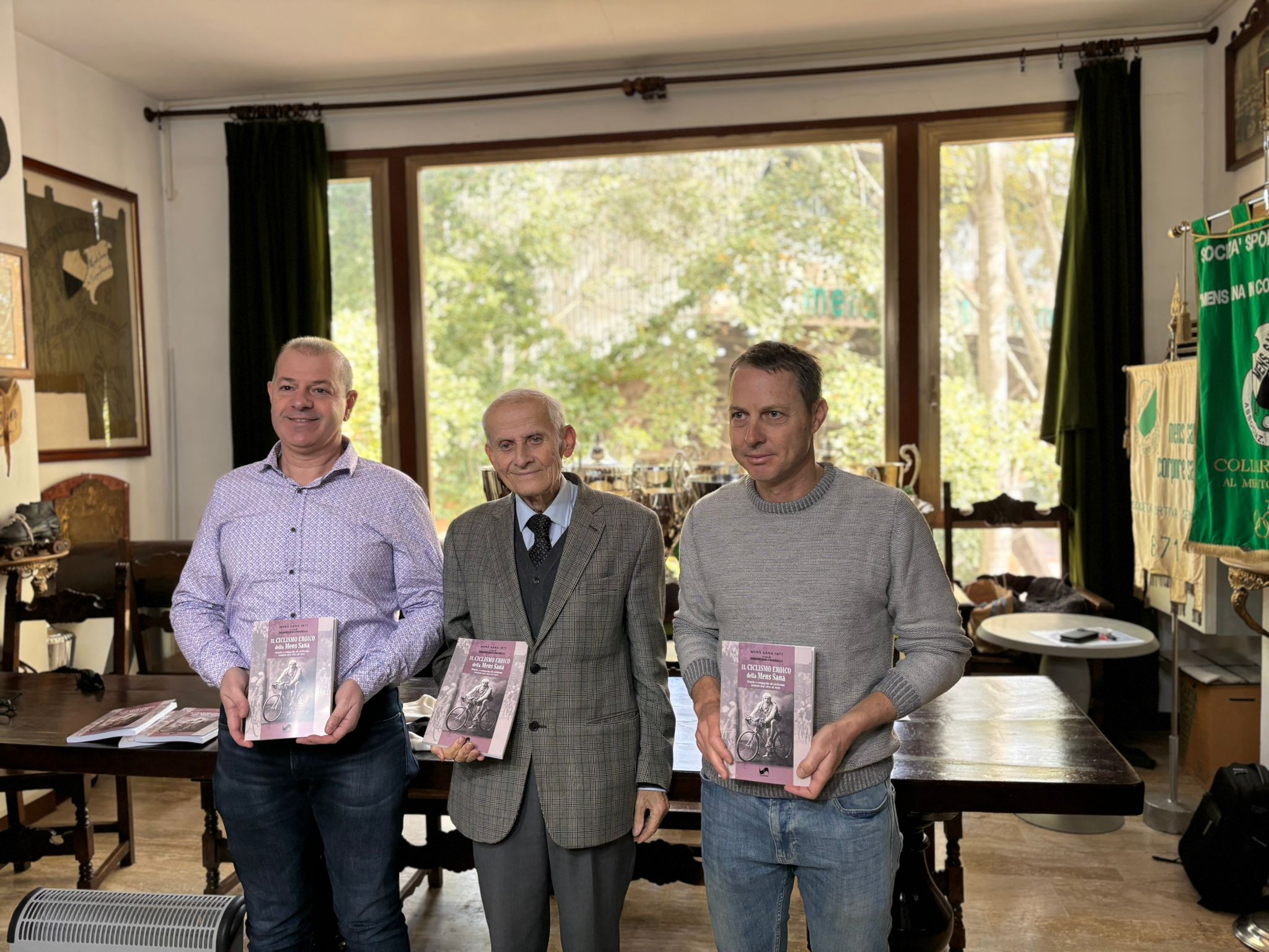 Presentato il primo volume de “Il ciclismo eroico della Mens Sana”: la storia di Siena raccontata attraverso i pedali biancoverdi