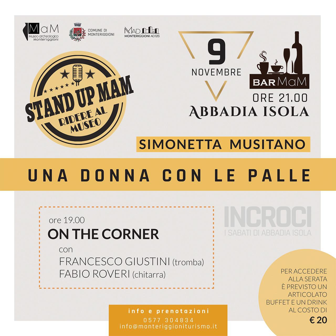 In partenza“Stand Up MaM. Ridere al Museo”, la prima delle otto serate al BarMam ad Abbadia Isola