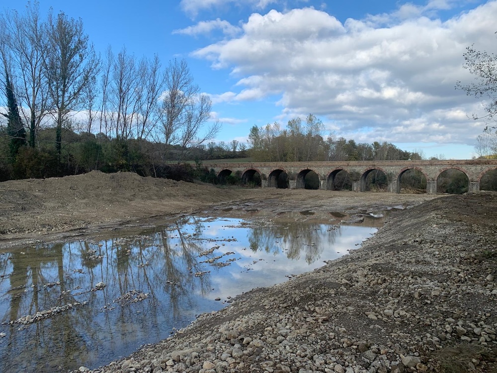 Consorzio di Bonifica 6 Toscana Sud, terminati i lavori di manutenzione ordinaria sul torrente Saio (Chiusdino)