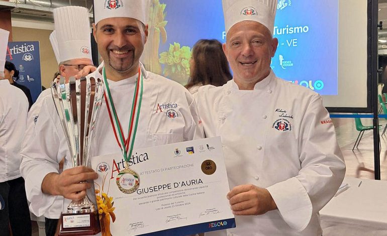 Associazione Cuochi di Siena: il senese Giuseppe D’Auria vince il titolo italiano di cucina artistica