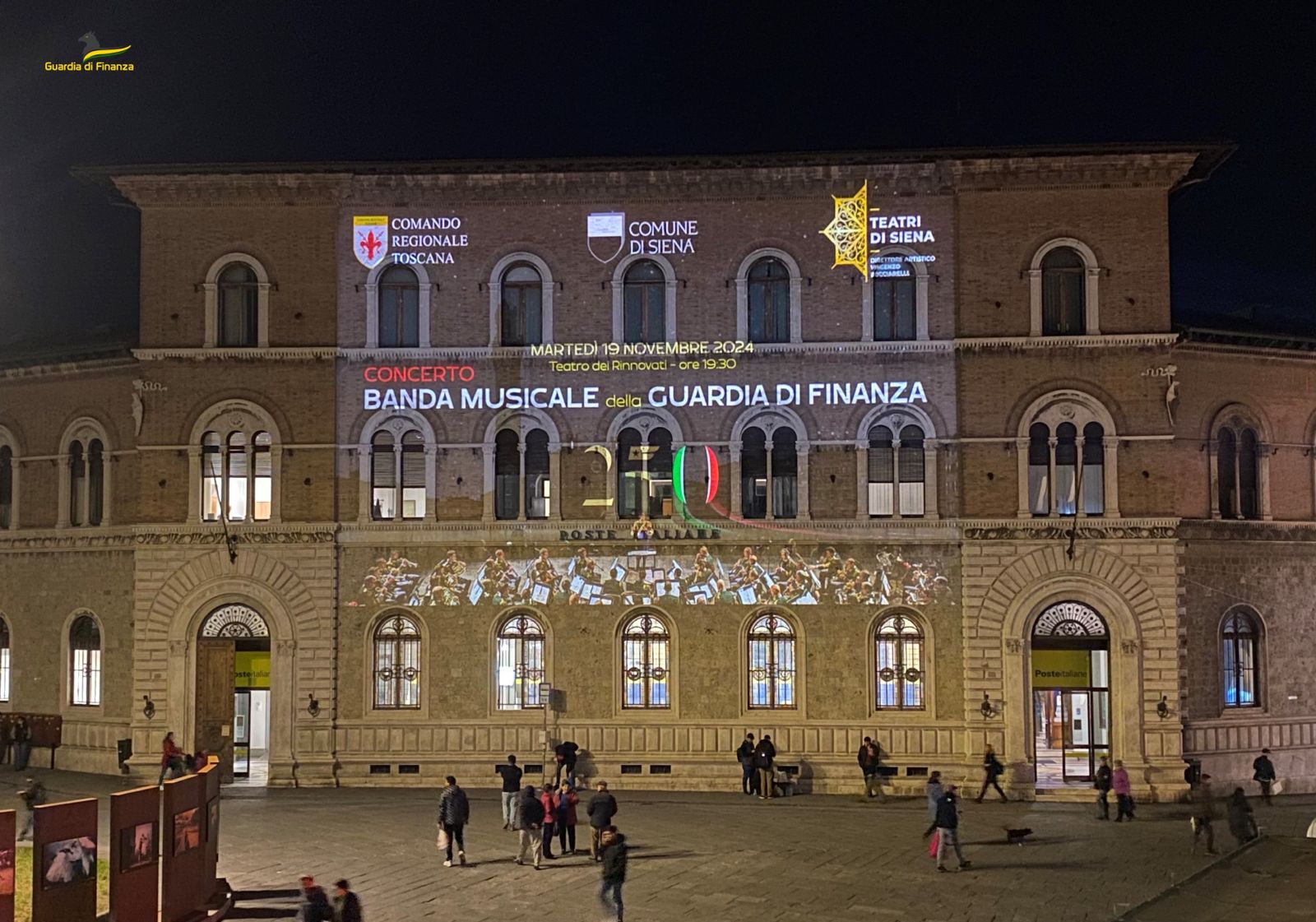 Siena celebra i 250 anni della Guardia di Finanza con la banda musicale del Corpo al Teatro dei Rinnovati