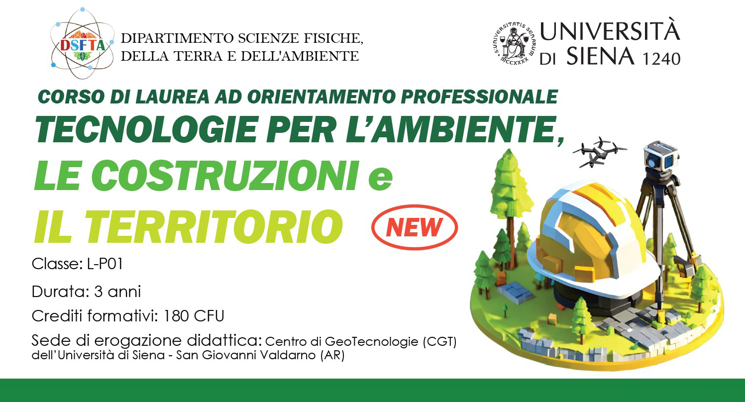 Tecnologie per l’Ambiente, le Costruzioni e il Territorio, ultimi tre posti disponibili per la nuova laurea triennale ad orientamento professionale