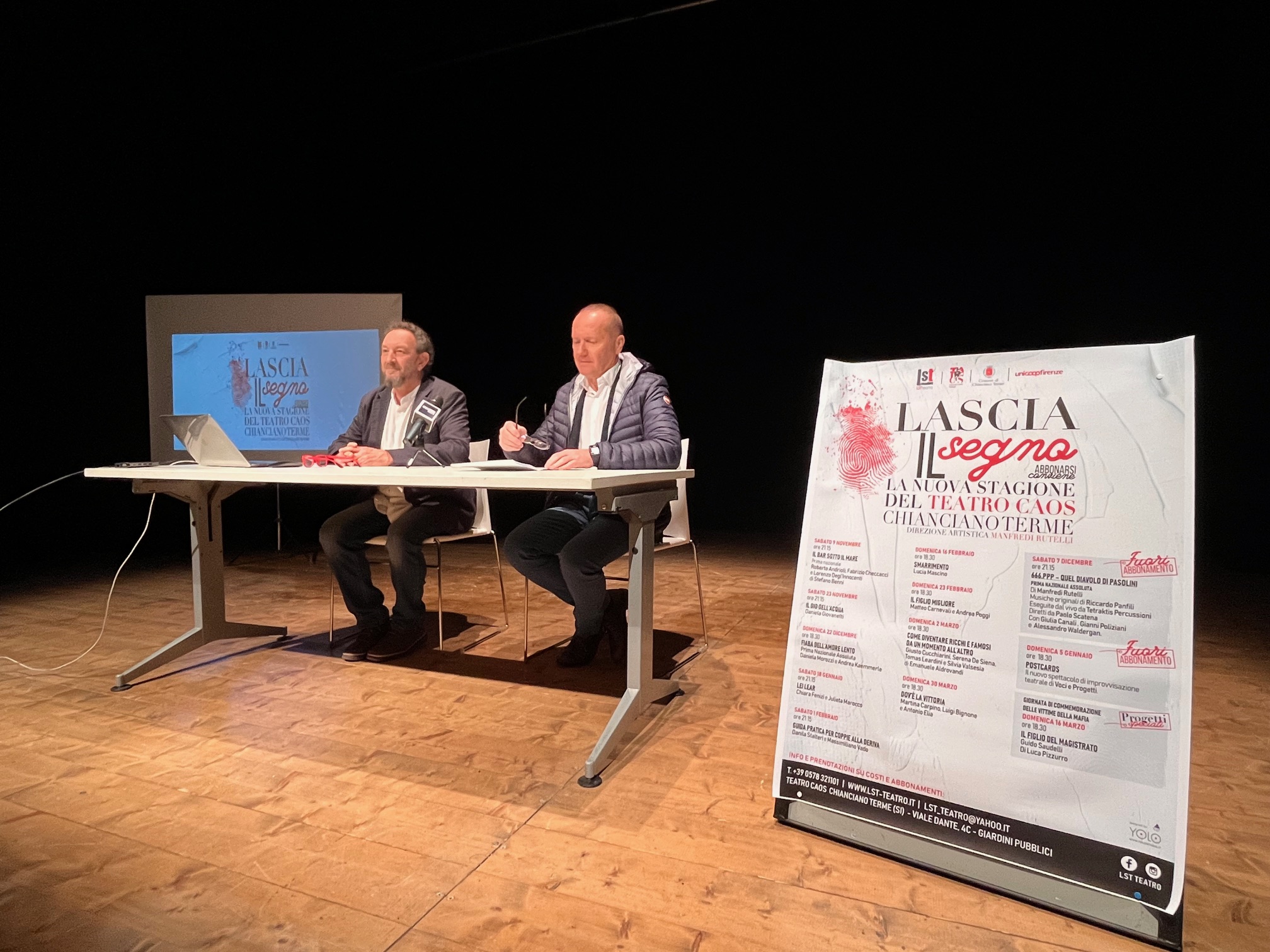 La nuova stagione teatrale di Chianciano Terme ‘Lascia il segno’. Al Teatro Caos dal 9 novembre il via tra prime nazionali, produzioni e residenze artistiche