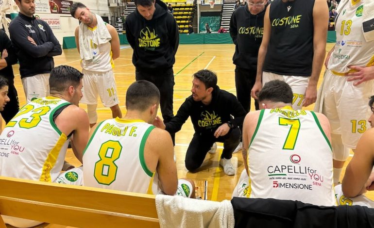 Basket, il Costone parte male nella Poule Promozione: Borgomanero passa 90-84 al PalaOrlandi