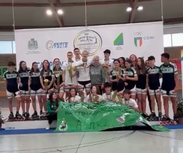 Mens Sana Pattinaggio Corsa ancora Campione d’Italia Indoor