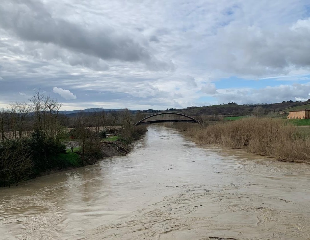 Pioggia intensa, attenzionati i principali corsi d’acqua in provincia di Siena