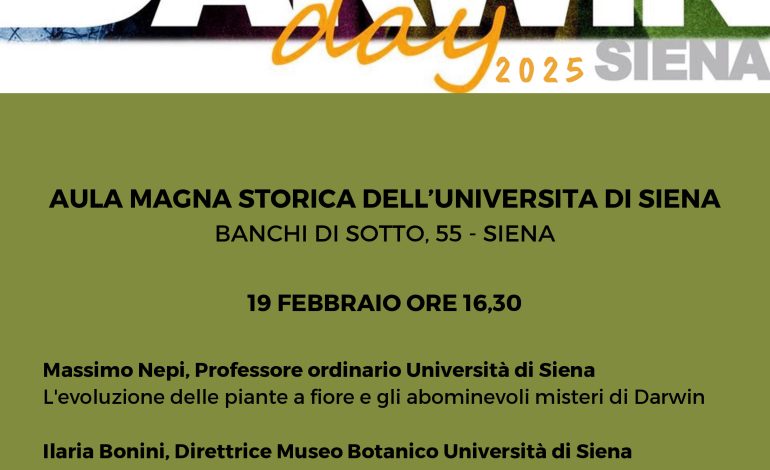 Siena Darwin Day 2025. Scopri l’”abominevole mistero” di Darwin, l’evoluzione delle piante e la vita estrema sui ghiacci