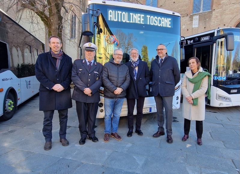 7 nuovi bus urbani a Siena. L’età media dei mezzi si abbassa a 10,34 anni