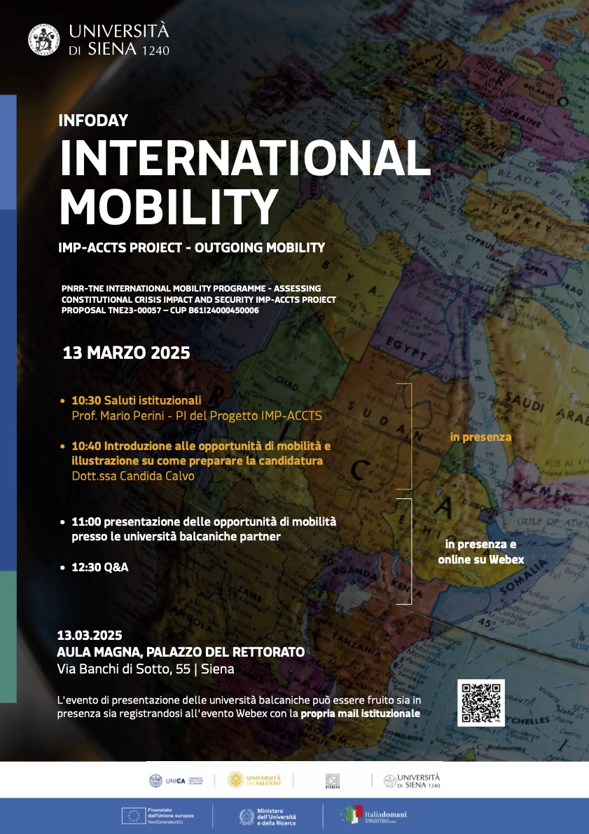 Unisi, il 13 marzo un evento dedicato alla mobilità internazionale e alle università balcaniche