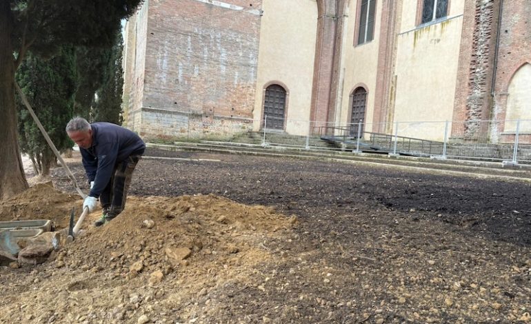 Lavori nei Giardini vicino alla Basilica di San Domenico. Magi: “Operazioni attese da anni”