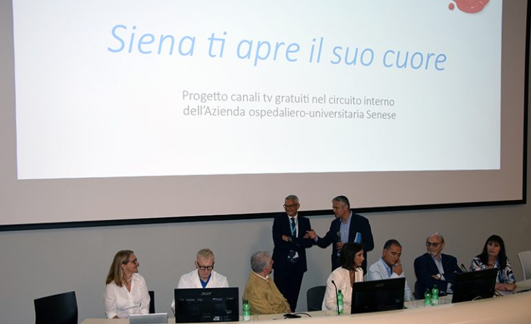 All’ospedale Le Scotte arrivano cinque canali tematici gratuiti. Arte e Palio messi a disposizione da Canale 3 Toscana