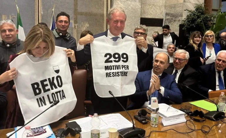 Beko, arrivato dal consiglio dei ministri il provvedimento sugli ammortizzatori sociali