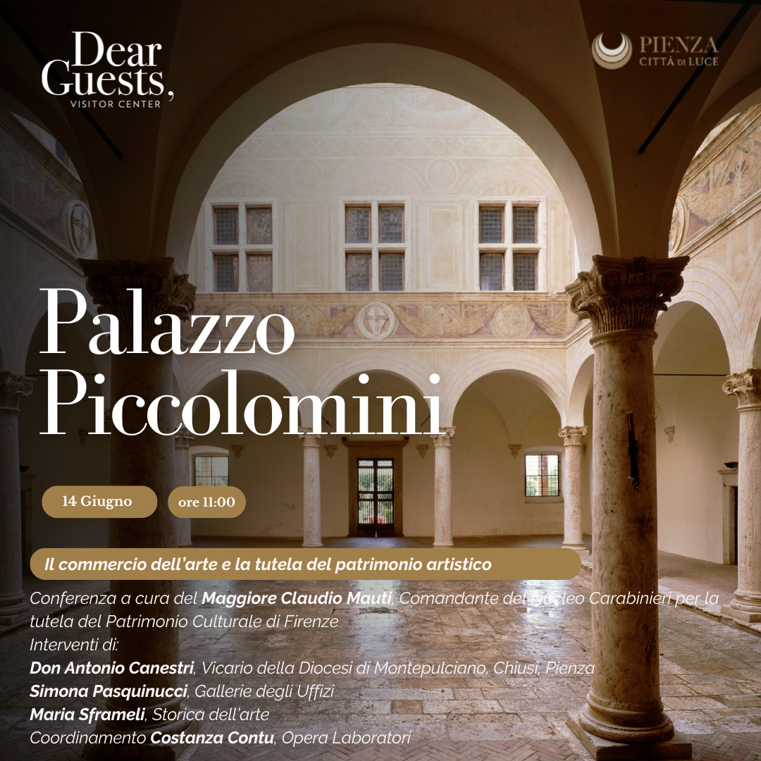 Commercio dell’arte e tutela del patrimonio artistico, se ne parla il 14 giugno a Pienza